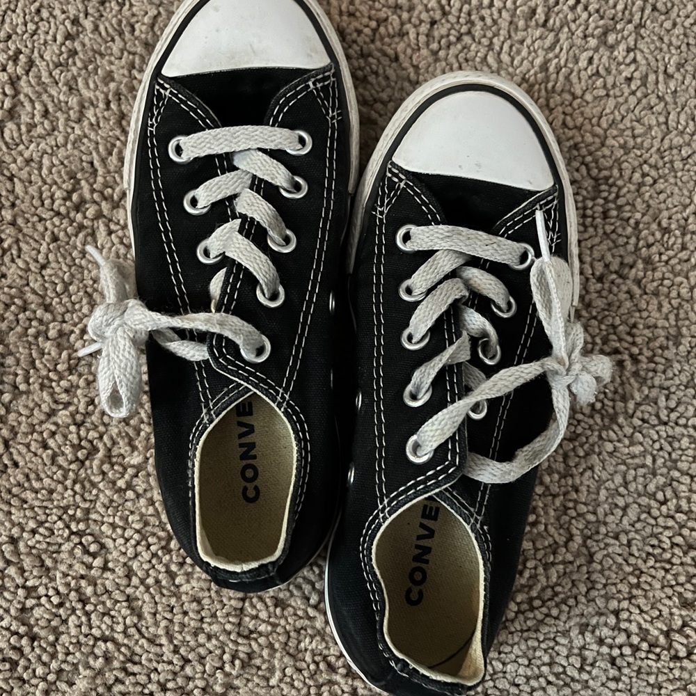Converse Kids Black Canvas Sneakers